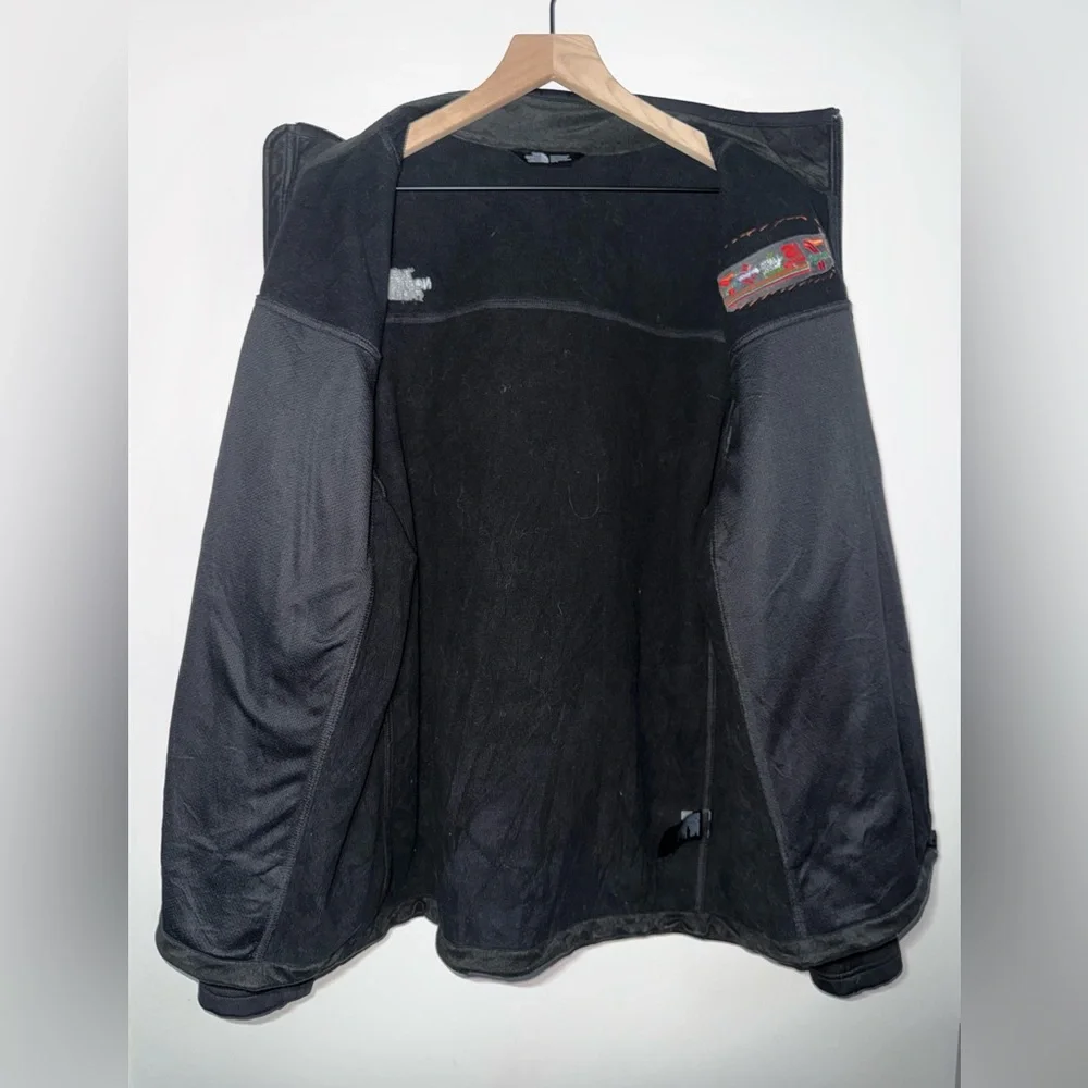 The North Face Windwall Zip Up Collared Jacket Black Polyester Men’s Size XL